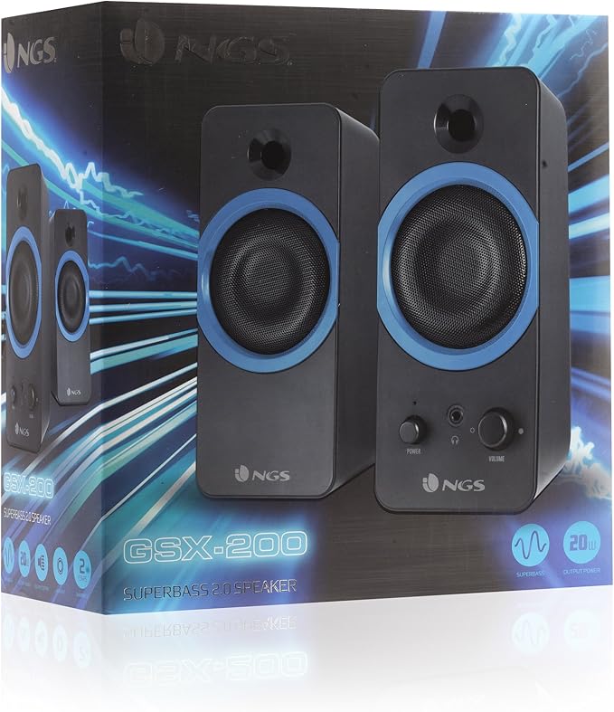 NGS 20W Superbass Gaming Speakers - GSX200