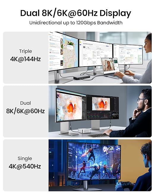 Silkland 80Gbps USB 4 Extension Cable for Thunderbolt 5/4 [240W Charging 8K 60Hz] USB C Extender 4ft 4K@540Hz Type C Male to Female Adapter Compatible for USBC Hub iPhone 17/16 MacBook iPad