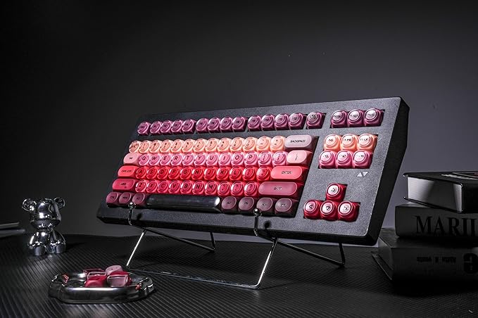 ZORNHER CG870 Lipstick Mechanical KeyboardTKL Pink Gaming KeyboardFoundation Creamy Thocky KeyboardCreamy Sounding SwitchesCute Kawaii Girly Jelly Keycaps