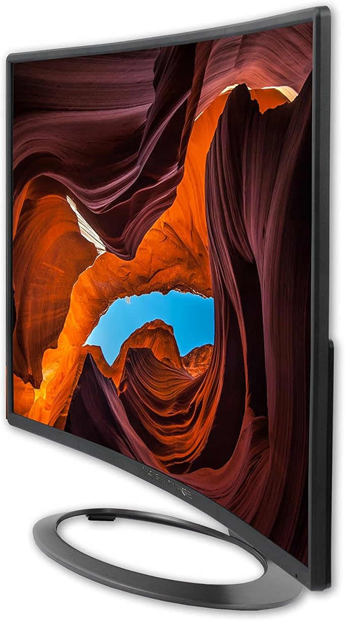 Sceptre 27 Curved 75Hz LED Monitor C278W-1920R Full HD 1080P HDMI DisplayPort VGA Speakers Ultra Thin Metal Black 1800R immersive curvature 2018Metallic Black