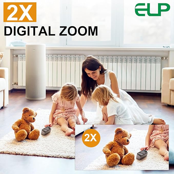 ELP 4K USB HDMI Camera Module Night Vision PC Camera for Computer Monitor with Simultaneous 2X Digital Zoom and 8mp Resolution Ideal for Security and Laser Engraver Applications