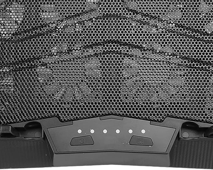 Laptop Cooler Cooling Pad with 12 Fans Speed 3500RPM Laptop Cooling Stand 5 Height Portable Laptop Fan Cooler for Gaming Laptop Home and Use Type C Interface