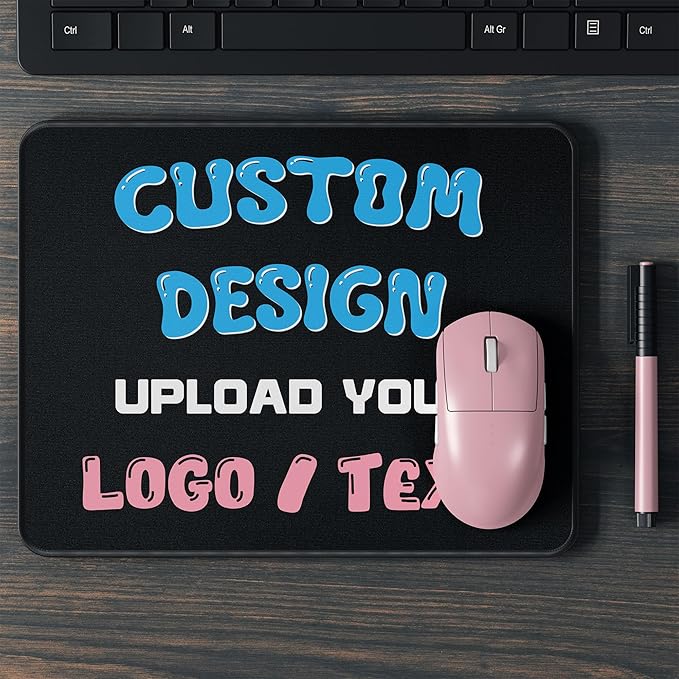 Custom Mouse Pad with Photo - Ships Next Business DayNon-Slip Rubber Base Large Size 12x31.5 inch Personalized Mouse Pad with PictureCustomized Mousepad for Work &amp Gaming