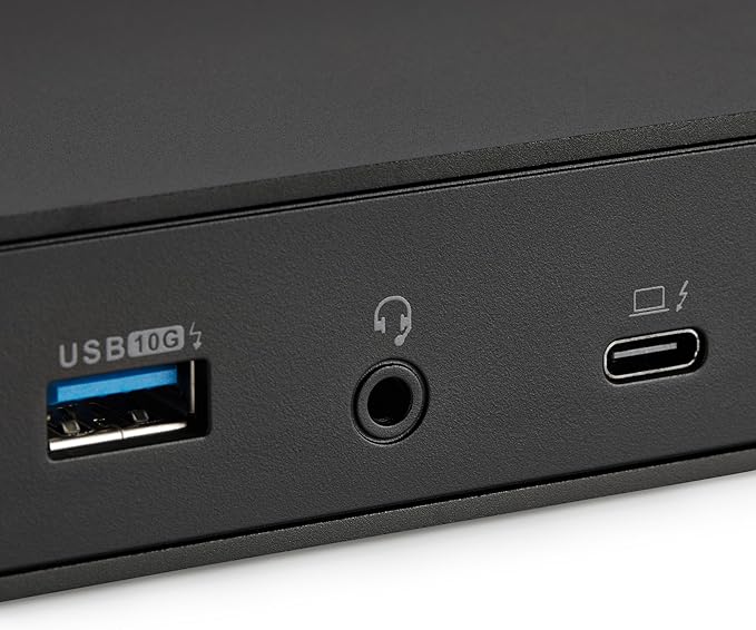 Amazon Basics Thunderbolt 4 Pro Docking Station Dual 4K Monitor Support 8K Display 2xTBT4 1xHDMI2.1 3xUSB A 3.1 RJ45 Ethernet Black 7.86 x 2.95 x 1.23 inches