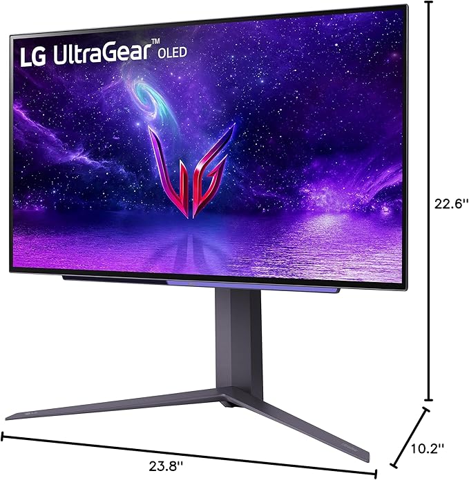 LG 27 Ultragear™ OLED QHD Gaming Monitor with 240Hz .03ms GtG &amp nVIDIA® G-SYNC® Compatible