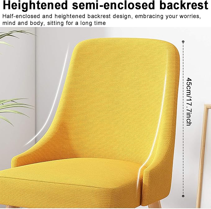 Office Chair Gaming Chair Computer Chair Office Computer Chair ErgonomicLinen Game Chair Mid-Back Conference Chair for Home ExecutiveModern No Armrest Desk Chair with Soft Seat C
