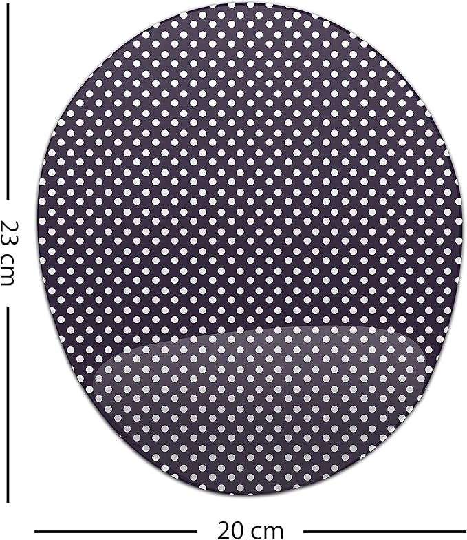 Ergonomic Mouse Pad with Wrist Rest Digital Printed Mouse Mat for Tendon Sheath Problems Non-Slip Base for Office and Home Size: 20 x 23 cm