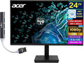acer Vero V7 V247 Gbmipx 24 FHD IPS Monitor with 4ms Response Time Anti Glare VESA Mount (100mm) HDMI VGA &amp Dockztorm USB Port Expander Black Color (UM.QV7AA.G05)