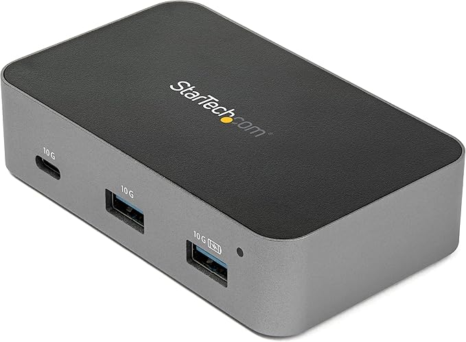 StarTech.com 4-Port USB C Hub - USB 3.2 Gen 2 (10Gbps) - 3x USB-A &amp 1x USB-C - Powered - Universal Power Adapter Included  TAA (HB31C3A1CS)