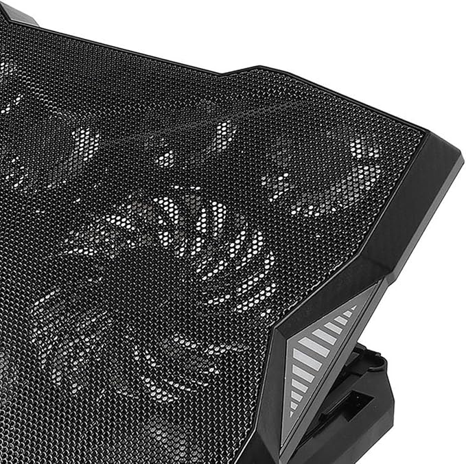 Laptop Cooler Stand Multi Angle Adjustable 3400RPM High Speed 11 Fans Cooling Pad for Notebook Tablet Gaming ABS Material 5 Height Levels