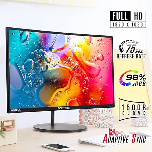 Sceptre 24-27 inch Curved Gaming Monitors (C275W-1920RN) and (C248W-1920RN Series)