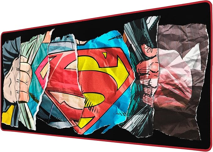 SUBSONIC - XXL Superman Mouse Pad 90 x 40 cm - Desk Pad with Non-Slip Base Gaming Mouse Pad - Officially Licensed by DC Comics