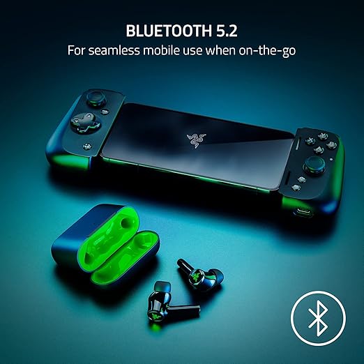 Razer Hammerhead HyperSpeed Wireless Multi-Platform Gaming Earbuds for Xbox Series X|S Xbox One PC Mobile: ANC - Noise Cancelling Mic - Bluetooth 5.2 - RGB Chroma - 30 Hr Battery