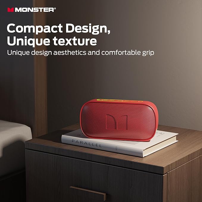 Monster S150 Speaker Strong Bluetooth 5.4 IPX7 Waterproof Wireless Speaker Support Sulti-Channel Connection HD Hands-Free Calling Compact Design Bluetooth Speakers