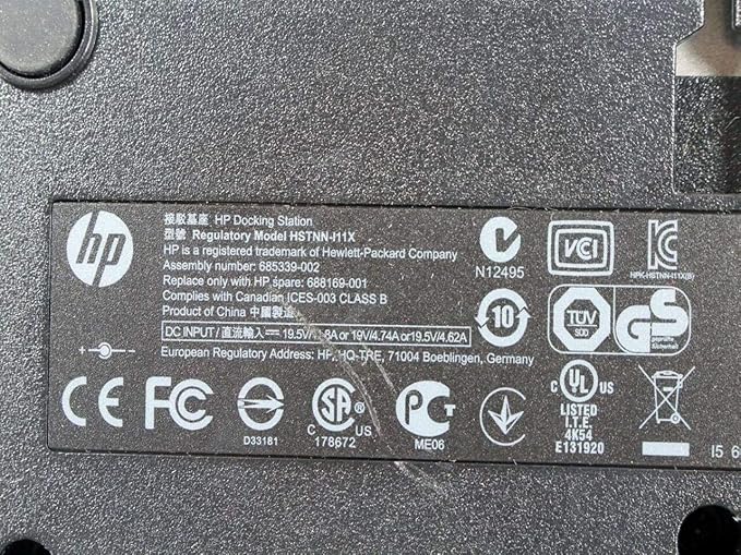 HP Compaq EliteBook 8440p Docking Station HSTNN-I11X 581597-001 HSTNN-111X (Renewed)