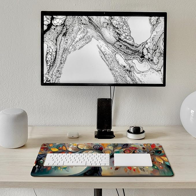 Tree of Life Mouse Pad Gaming Mousepad 30 x 16 Inch Large Desk Mat Keyboard Pads Extend Long XL Mouse Mat with Non-Slip Base Desk Accessories for Home Office Keyboard Mouse