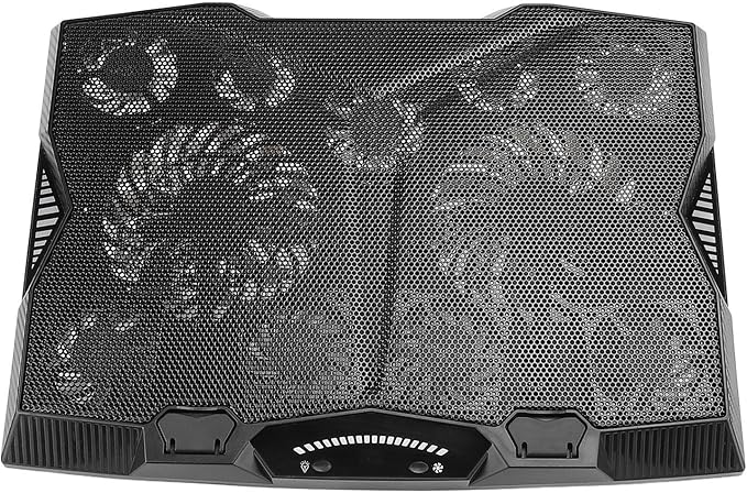 Laptop Cooler Stand Multi Angle Adjustment 3400RPM 5 Height Level 11 Fan Notebook Cooling Pad for Tablet