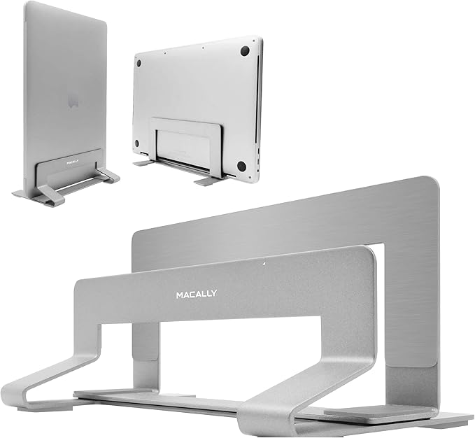 Macally Wired Computer Mouse and an Adjustable Vertical Laptop Stand Ultimate Final Touch to Your Office