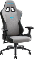 Gaming Chair 4D Adjustable Armrests - 155° Reclining &amp 320lb Capacity High Back Ergonomic Computer Chair with Lumbar Support Fabric Office Chair for Adults (Gray)