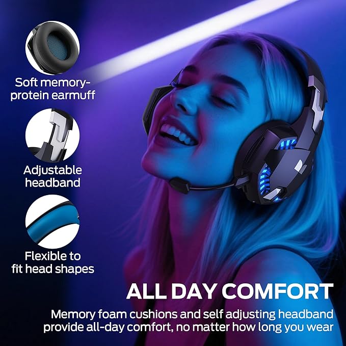 Monster Mission 300 Wireless Gaming Headset 2.4GHz/Bluetooth HeadphonesLow Latency Stereo Audio Location Recognition 48H Battery Life Suitable for PS5 PC PS4 and Other Gaming Devices