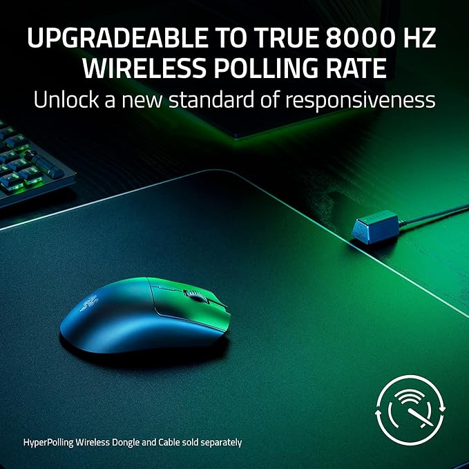 Razer Viper V3 HyperSpeed Wireless Esports Gaming Mouse: 82g Lightweight Design-30K DPI Optical Sensor-Up to 280 Hr Battery Life-HyperSpeed Wireless-Mechanical Switches Gen-2-Classic Black (Renewed)
