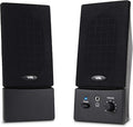 Cyber Acoustics USB Powered 2.0 Desktop Speaker System with 3.5mm Audio for Laptops and Desktop Computers (CA-2016) Black