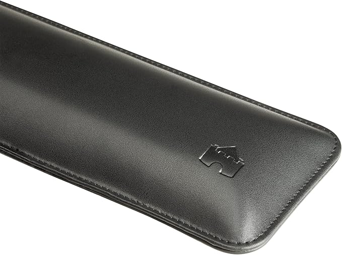 Bailey Tenkeyless by Castle - TKL Short Wrist Rest for Keyboards with around 87 Keys - Leather Ergonomic Computer Extra Firm Wrist Support - Typists Gaming &amp Heavy Office Use (Nightfall Tenkeyl
