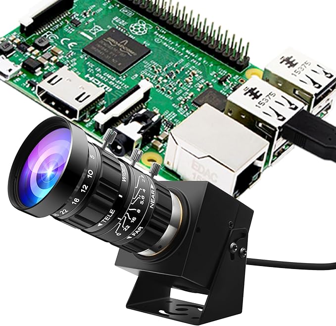ELP 0.0001Lux Starvis Manual Zoom USB Camera 5-50mm 10X Varifocal H.264 Low Light Webcam for Computer UVC USB2.0 Lightburn Camera HDR 100dB Webcamera High Speed 1080P@30fps Low Illumination Web Cam