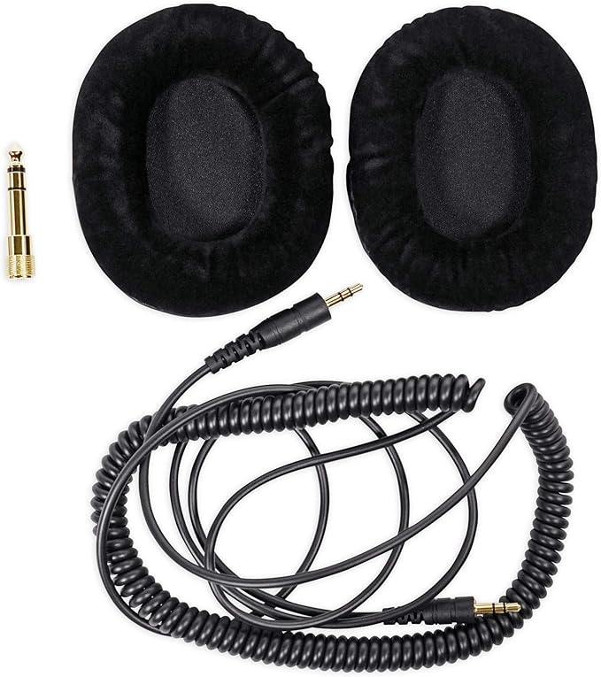 Audiosavings Bundle: Samson Meteor Mic USB Condenser Podcasting Podcast Recording Desktop Microphone Bundle with Rockville PRO-M50 Studio Headphones Coil Cable Case+Extra Ear Pad (2 Items)