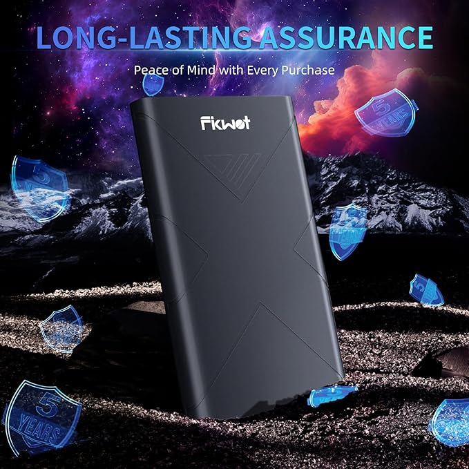 2TB External SSD Portable SSD Up to 2000MB/s USB 3.2 Gen2x2 External Solid State Drives Compatible with Smart TV PS5/PS4(Pro) iPhone 15/16 Xbox Mac &amp Windows and Other Devices(FP80)