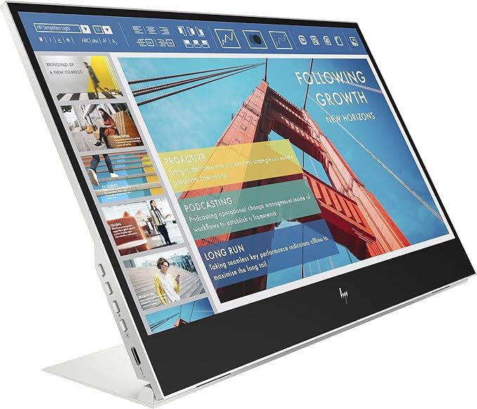 HP E14 G4 14 Class Full HD LCD Portable Monitor - 16:9 - Silver - 14 Viewable - in-Plane Switching (IPS) Technology - 1920 x 1080-400 Nit - 5 msGTG (OD) - 60 Hz Refresh Rate - USB Hub