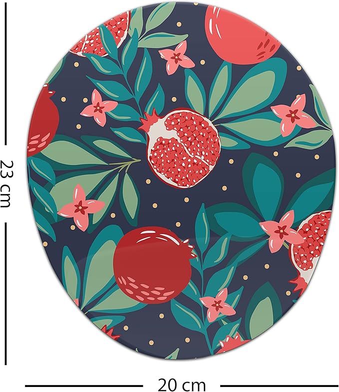 Ergonomic Mouse Pad with Wrist Rest Digital Printed Mouse Mat for Tendon Sheath Problems Non-Slip Base for Office and Home Size: 20 x 23 cm