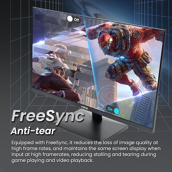 24.5 Inch 180Hz 1ms Gaming Monitor FHD 1080P FreeSync 1 x HDMI 2.1 1 x Display Port 1.4 1 x USB IPS Tilt Adjustable PC Xbox PS5 Compatible VESA 75Ultra-Thin (HDMI Cable Included)