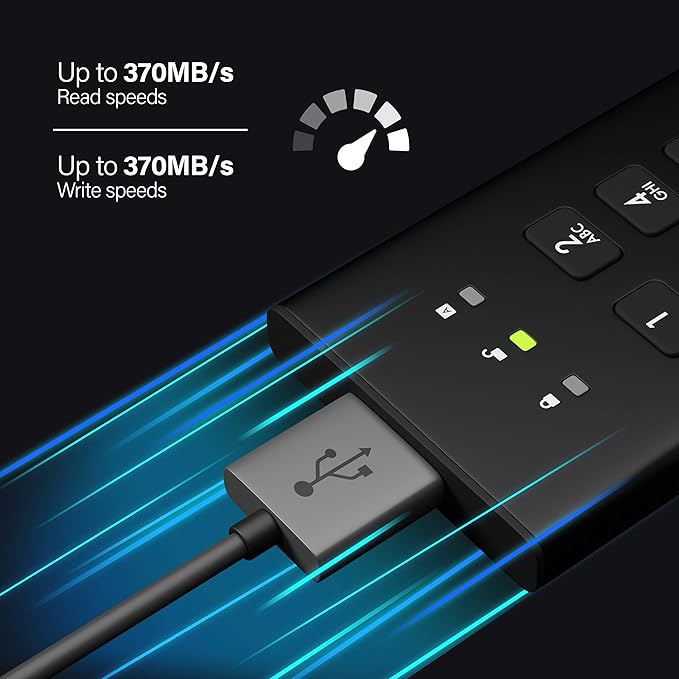 iStorage diskAshur M2 240GB | PIN authenticated Hardware encrypted USB 3.2 Portable SSD | Ultra-Fast | FIPS Compliant | Rugged &amp Portable