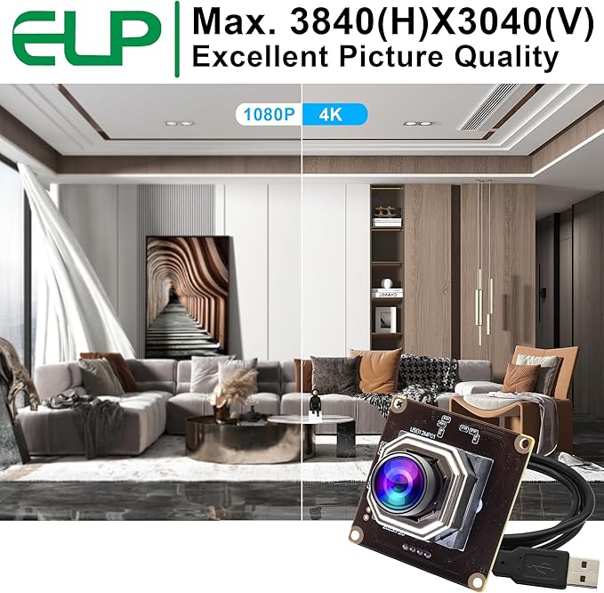 ELP 1080P 120fps USB AutoFocus Camera Module Mini UVC USB2.0 High Speed PC Security Web Camera Board for Laptop