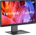 ViewSonic VP2488-4K 24 Inch 4K Mac-Ready Monitor with 100% sRGB 98% DCI-P3 Pantone Validated Advanced Ergonomics Thunderbolt 4 USB Hub HDMI and DP for Home and Office