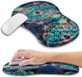 Ergonomic Mouse Pad Wrist Support with Memory Foam Massage Bulge Carpal Tunnel Pain Relief Mousepad Wrist Rest for Mouse(12x8 inch Mandala)