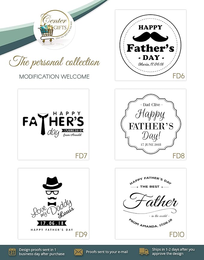 Personalized Father's Day Leather Mouse Pad Customized Father's Day Mouse Pad with Wrist Rest Support