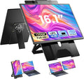 Laptop Screen Extender 16.1 1200P FHD Portable Monitor 360° Rotating Detachable Stand Height Adjustable Monitor Extender for Laptop 13-17.5 Plug-Play for Tablet PC Phone etc