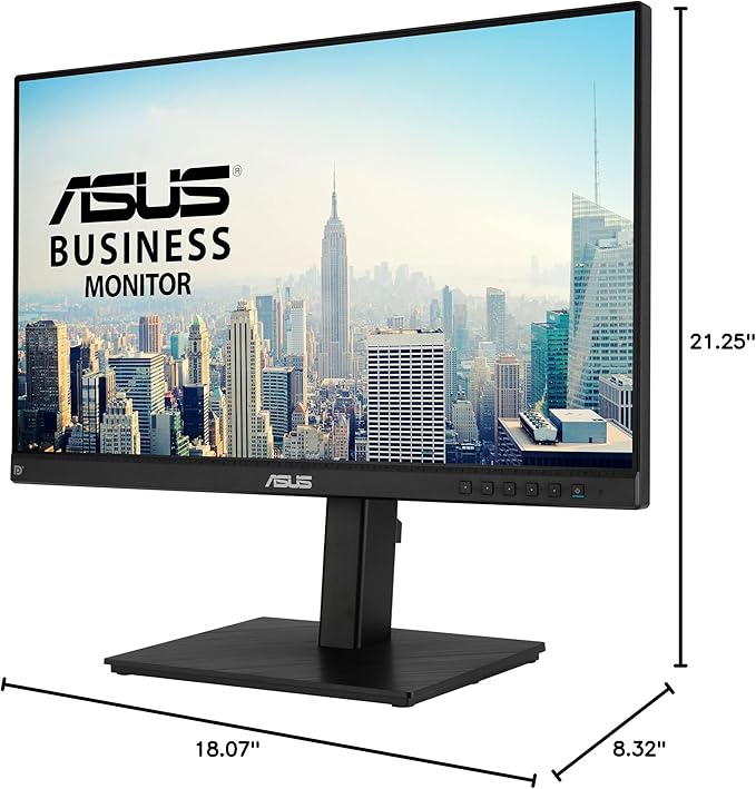 ASUS 24 1080P Multi-Touch Monitor (BE24ECSBT) - Full HD IPS 10-Point Touch IPS Eye Care USB-C with Power Delivery HDMI DisplayPort Daisy Chain Height Adjustable VESA Wall Mountable