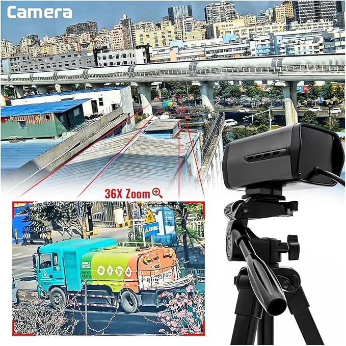 4K 36X Zoom Camera Auto Focus H.265 Webcam Remote Control Motorized 5MP High Speed 30FPS Network Camera for Live Streaming(5MP DC12V)