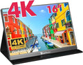 4K Portable Monitor 16 3840x2400 IPS Laptop Screen 1500:1 400 Nits Screen USB C HDMI Computer Gaming Display with Speakers &amp Smart Cover Travel Monitor for PC Phone PS5/4 Xbox Switch