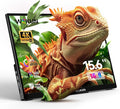 15.6 Inch Portable Monitor 4K UHD 3840x2160P/w SleeveMetal Shell &amp Kickstand &amp Dual SpeakerGaming MonitorTravel MonitorPlug&ampPlay for LaptopPCPhoneXboxPS4/5SwitchPi Black PMT-1