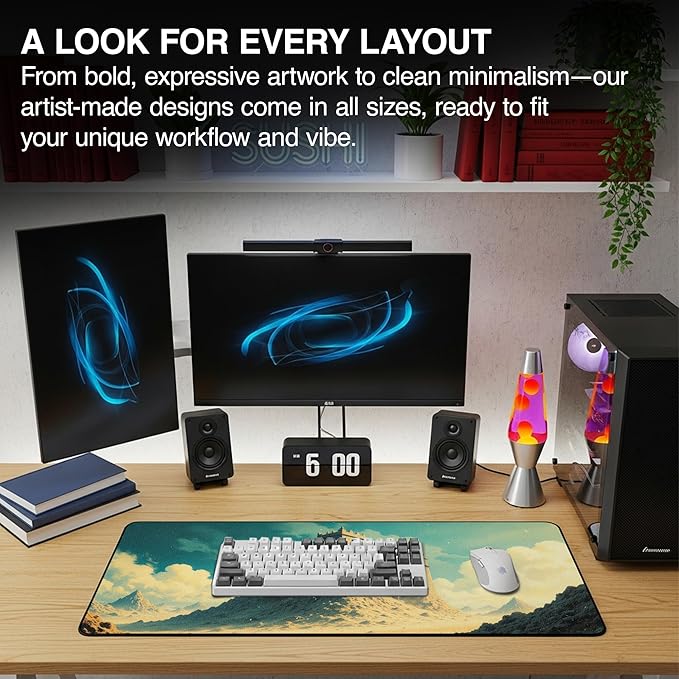 MPCO. Large Gaming Desk Pad - Fabric Desk Mats - Smooth Glide for Precision Gaming &amp Work