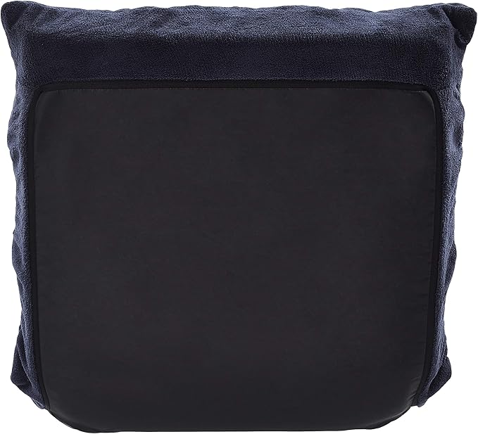 Amazon Basics Adjustable 14-Position Memory Foam Gaming Floor Chair with Back Support Portable Reclining Lay Flat 41.3D x 21.3W x 6H Navy
