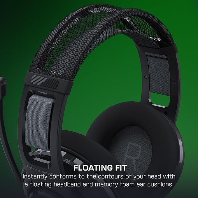 Turtle Beach Atlas 200 Wired Multiplatform Gaming Headset for Xbox PlayStation PC w/ 3.5mm Wired Connection - 50mm Nanoclear Drivers Flip-to-Mute Mic Memory Foam Cushions - Black