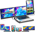 Laptop Screen Extender 14 Inch Portable Monitor FHD 1080P 360° Rotatable with Metal Stand Plug &amp Play via USB-C/HDMI for Windows/Mac/Android/PS5