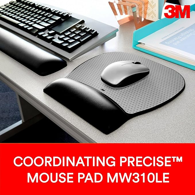 Keyboard Wrist Rest Gel Black Leatherette Kp200le