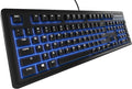 SteelSeries 64435 Apex 100 Gaming Keyboard - Blue LED Renewed
