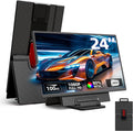 24 Portable Monitor for Laptop 1080P 111% sRGB FHD 100Hz IPS USB-C HDMI Laptop Screen Extender Adjustable Stand for Work Home &amp Gaming with MacBook Phones
